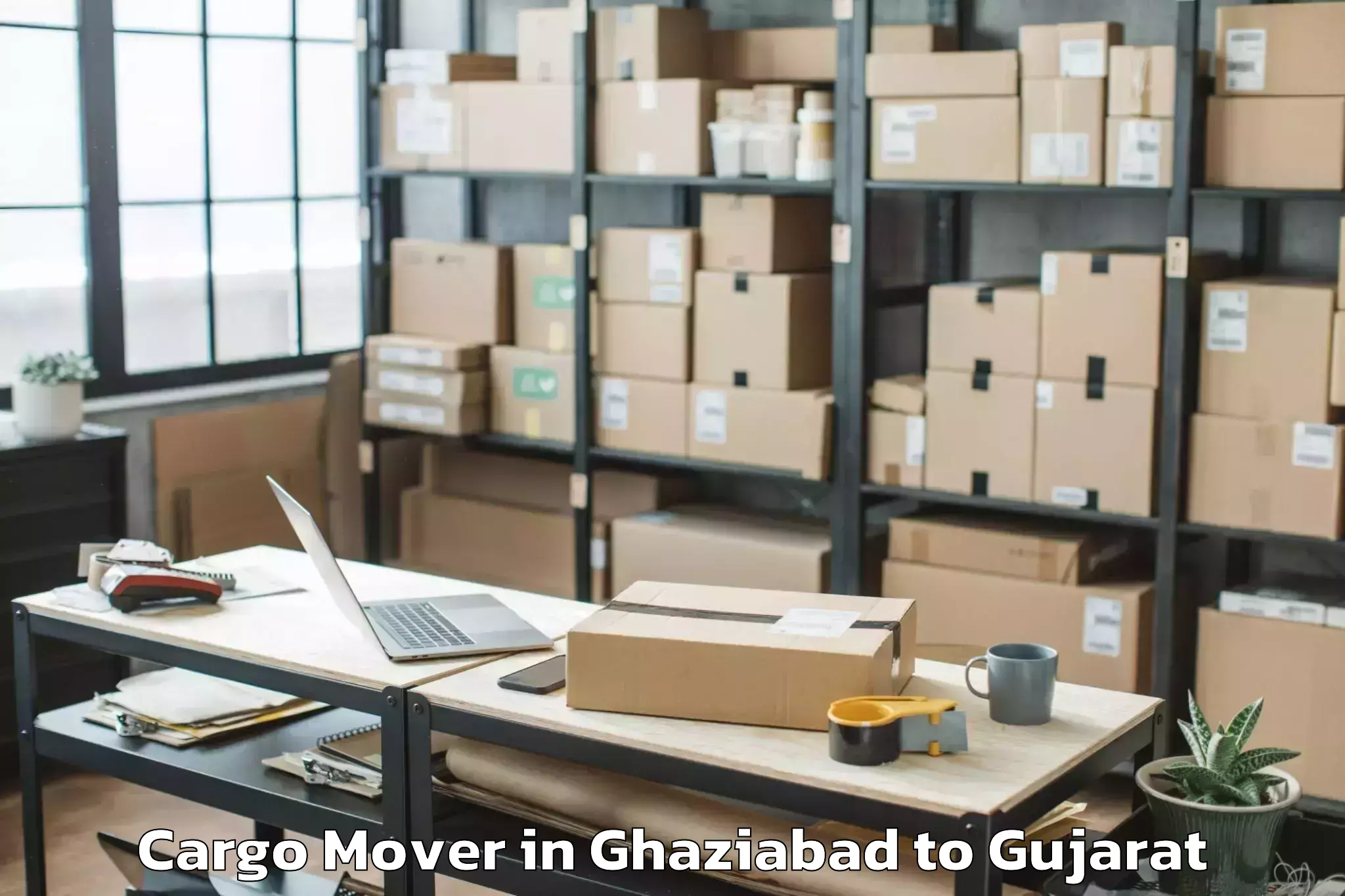 Top Ghaziabad to Balasinor Cargo Mover Available